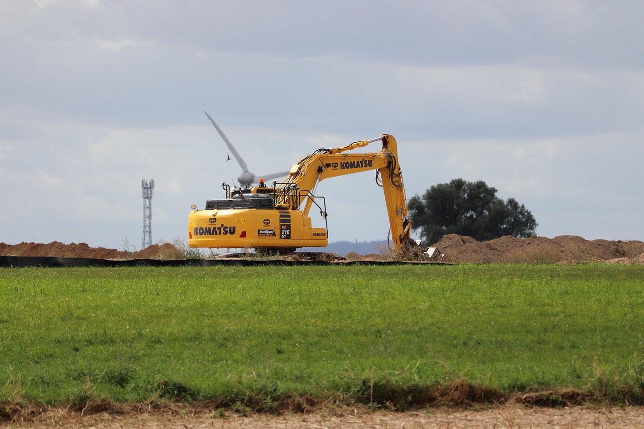 Excavator digging on a residential site in Greater Hartford